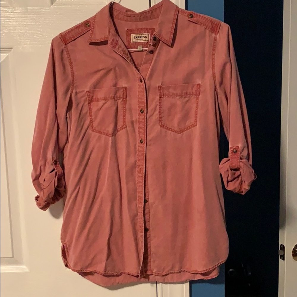 Peach BoyFriend Flannel